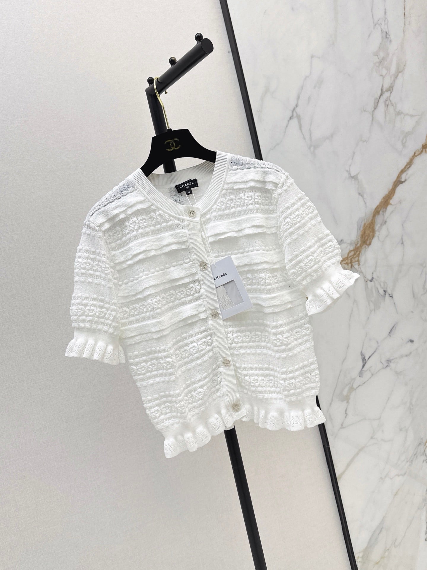 Open-knit cardigan