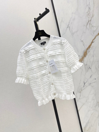 Open-knit cardigan