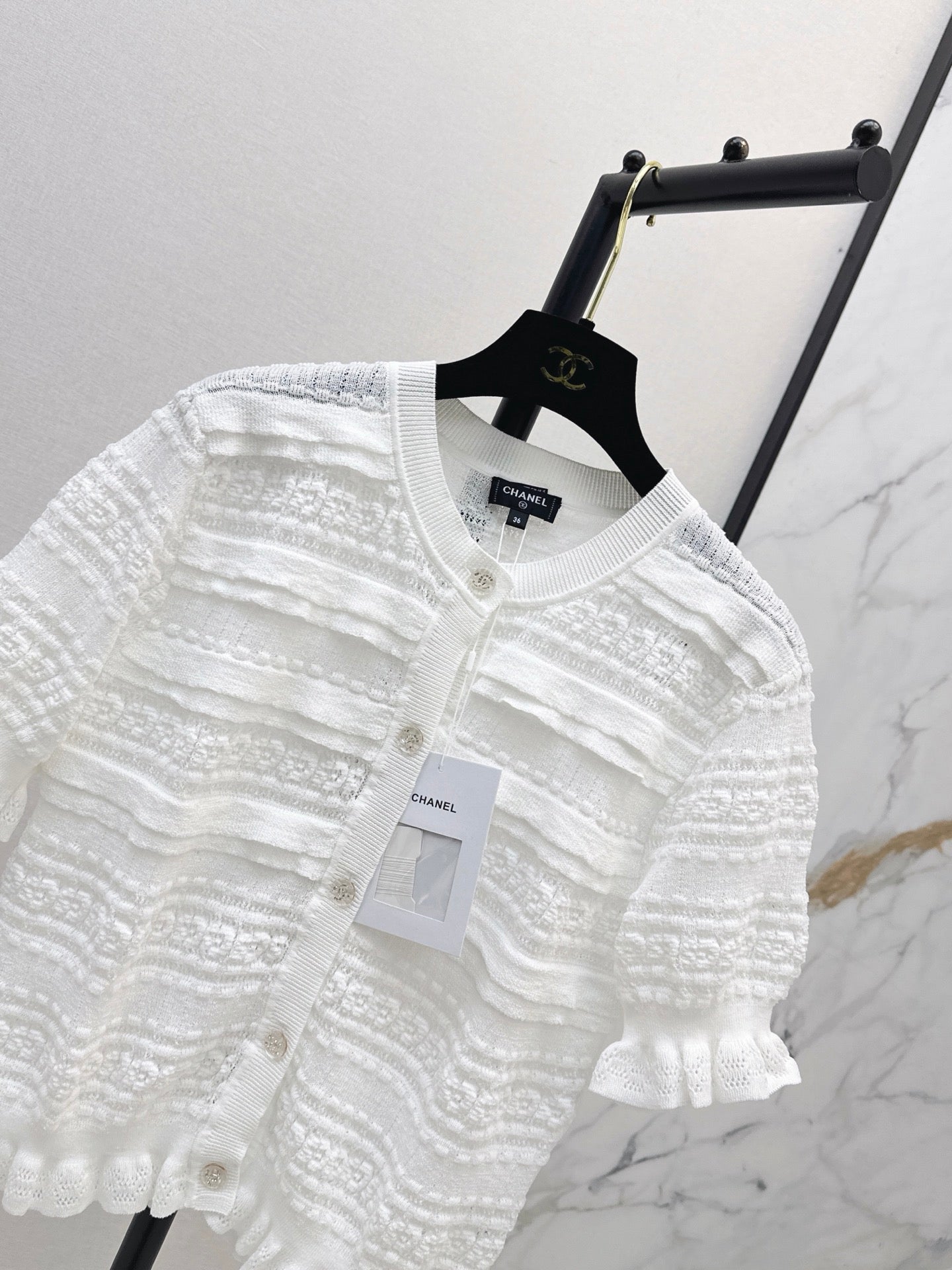 Open-knit cardigan