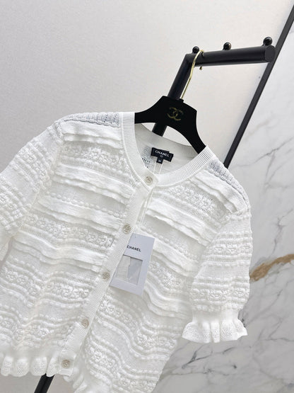 Open-knit cardigan