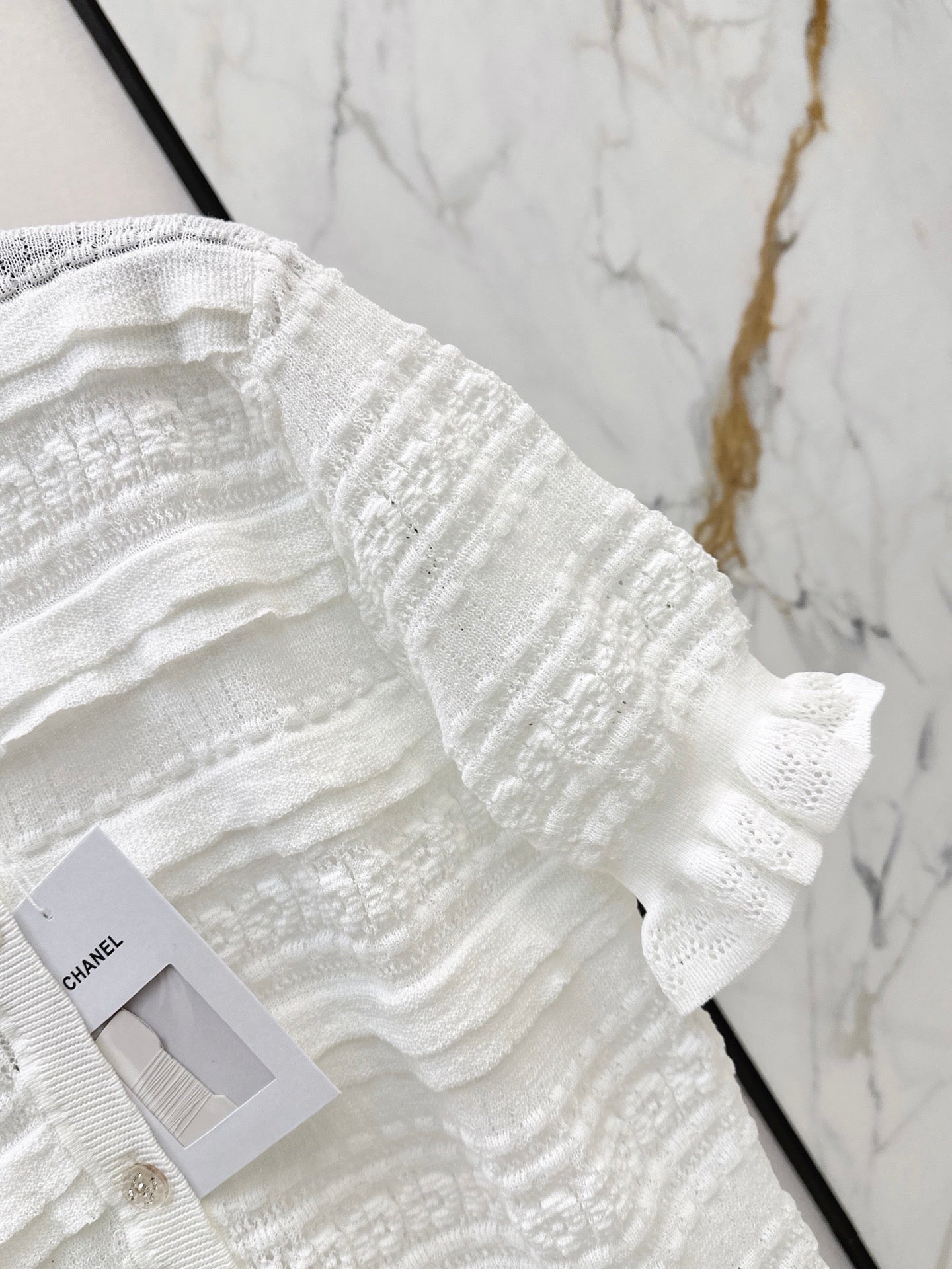 Open-knit cardigan
