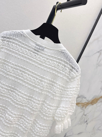 Open-knit cardigan