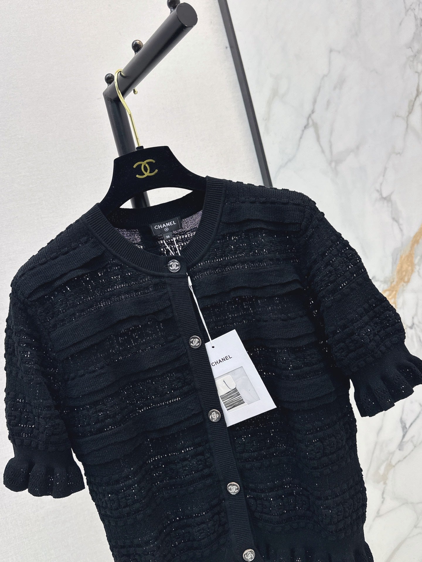 Open-knit cardigan