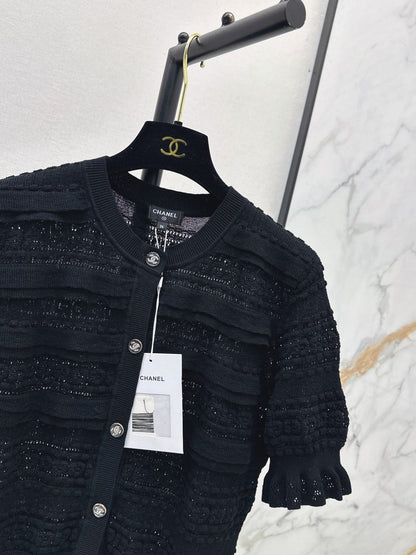 Open-knit cardigan