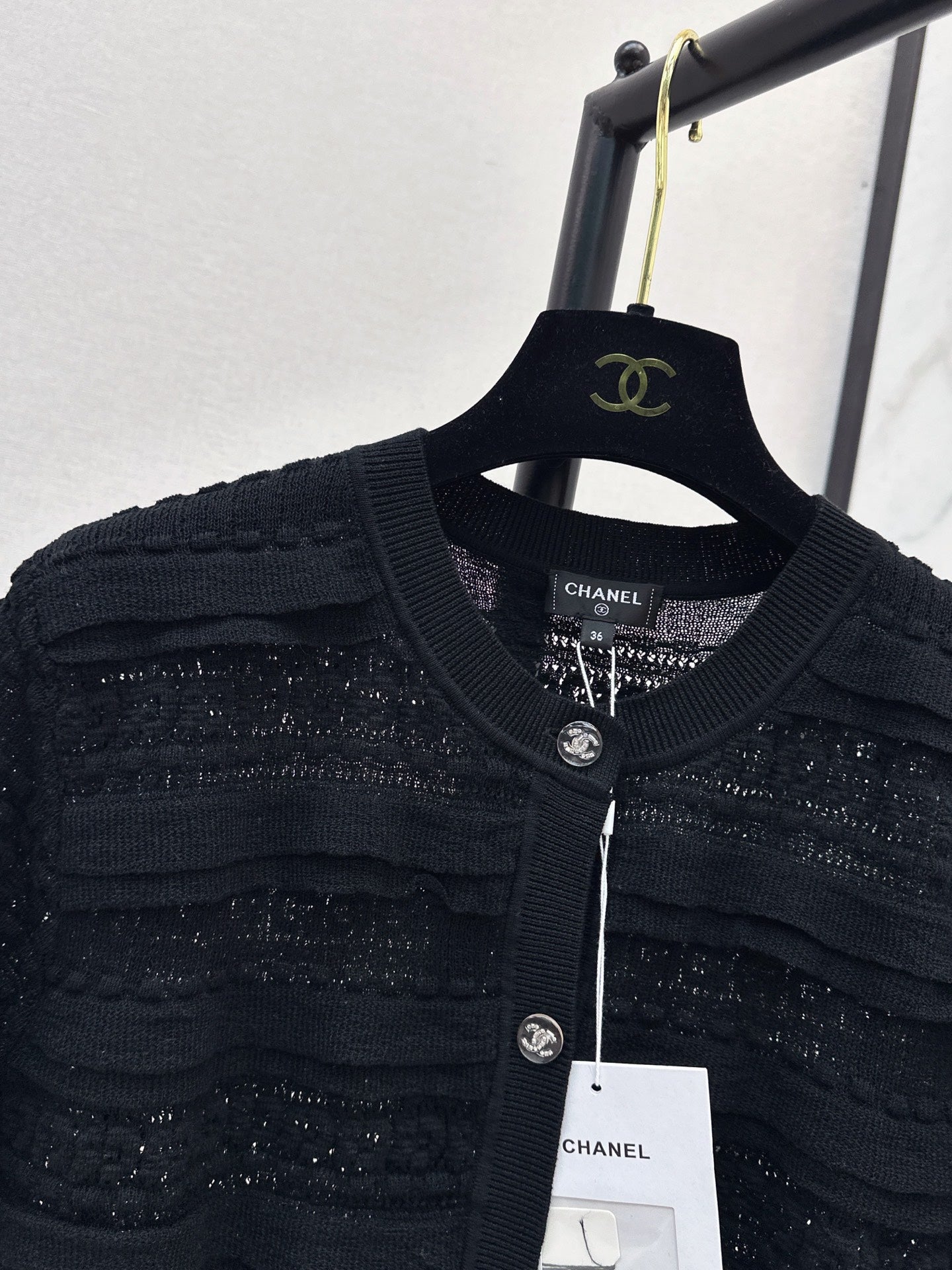 Open-knit cardigan
