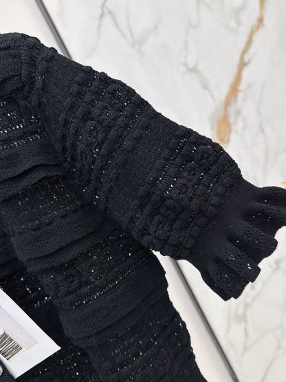Open-knit cardigan