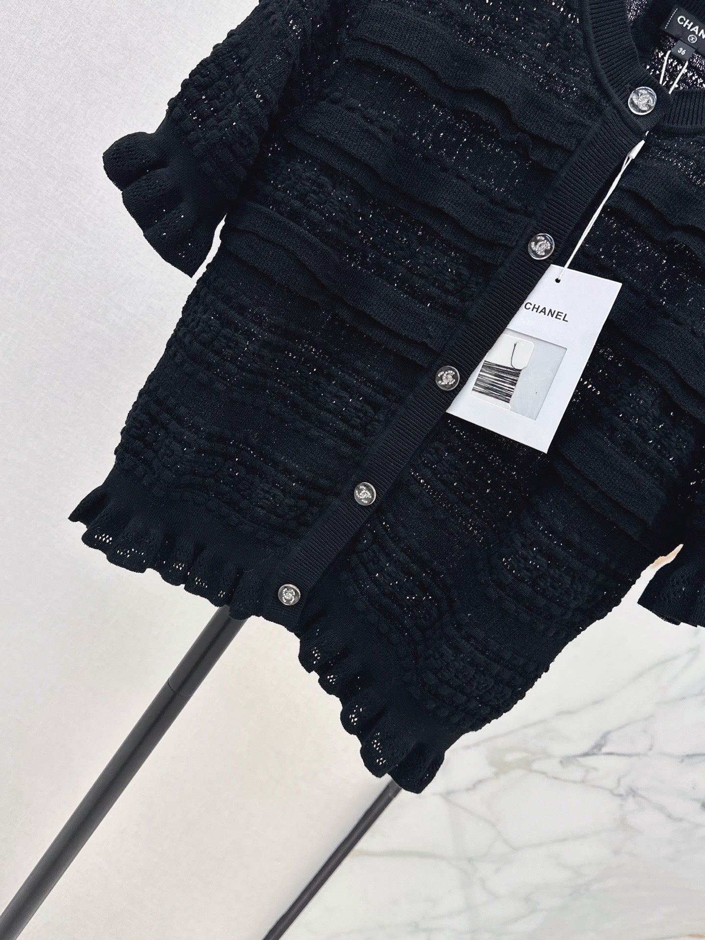 Open-knit cardigan