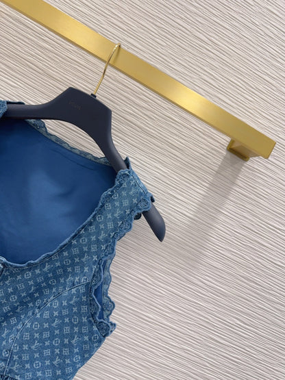 Louis Vuitton/26ss new denim vest