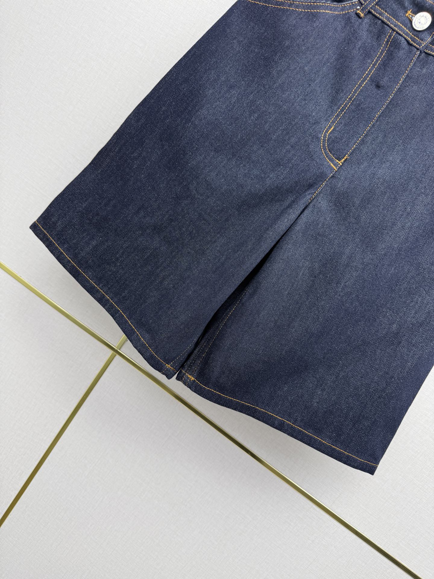 Embroidered Straight-Leg Denim Trousers