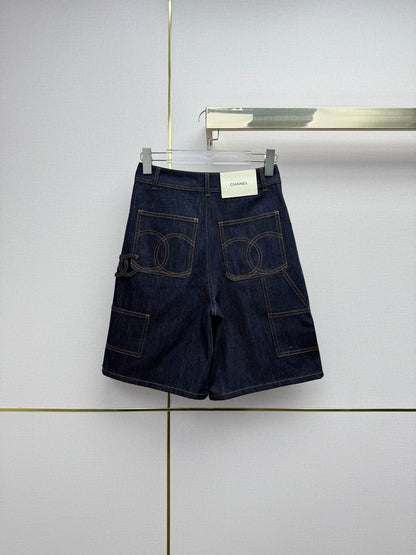 Embroidered Straight-Leg Denim Trousers