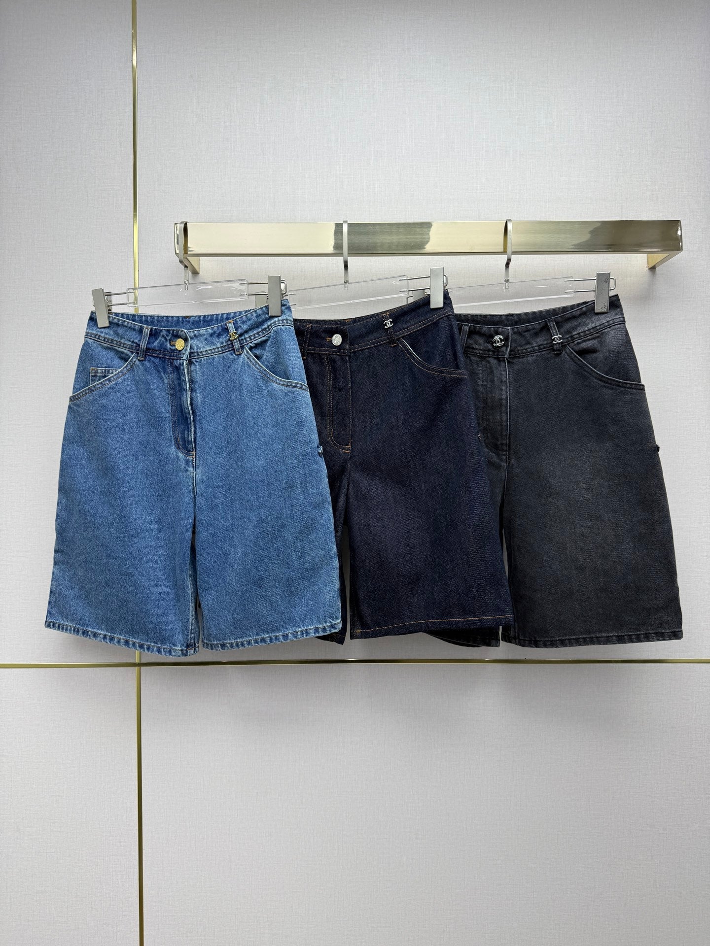 Embroidered Straight-Leg Denim Trousers