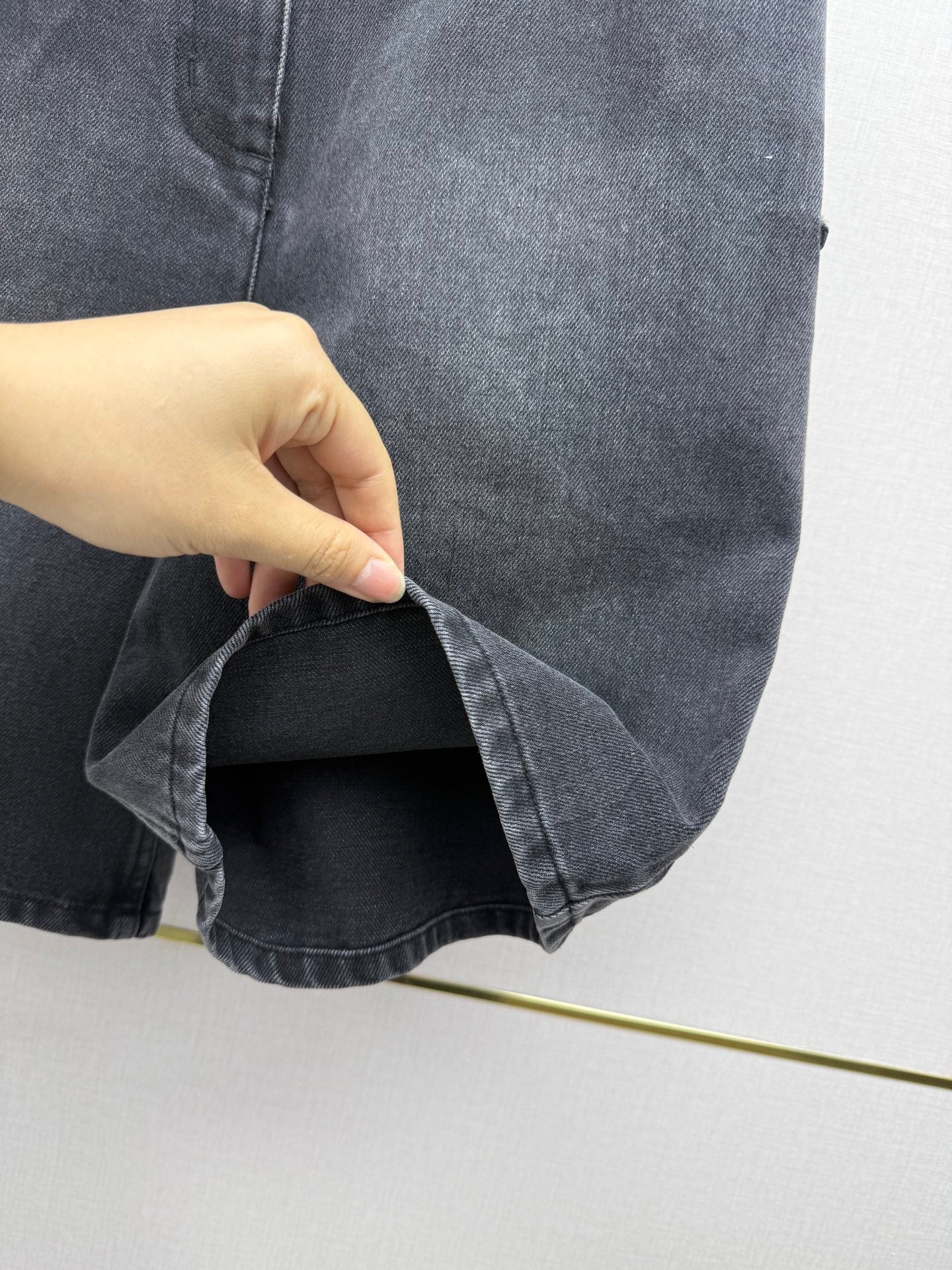 Embroidered Straight-Leg Denim Trousers