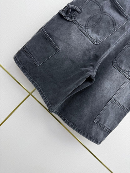Embroidered Straight-Leg Denim Trousers