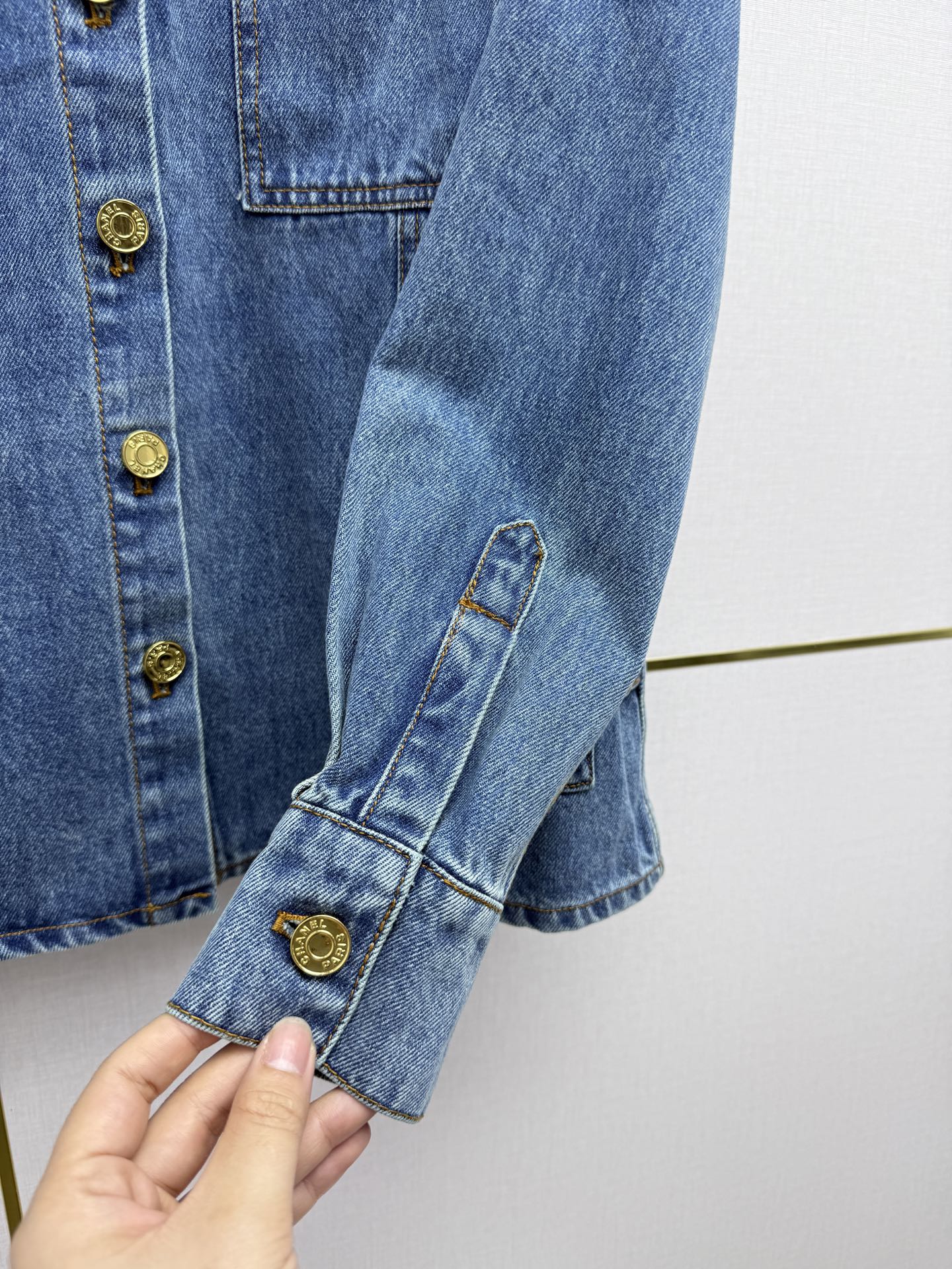 Embroidered Straight-Leg Denim Trousers