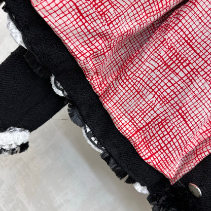 Frayed-Edge Tweed Jacket