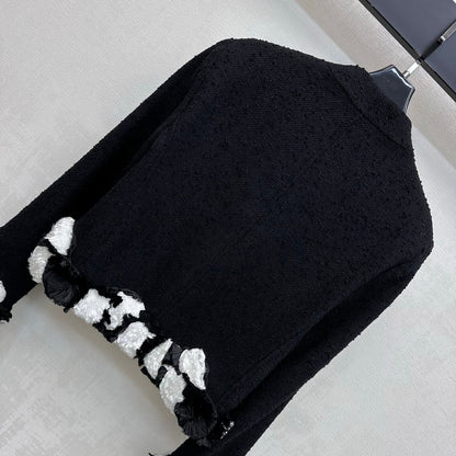 Frayed-Edge Tweed Jacket