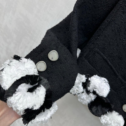 Frayed-Edge Tweed Jacket