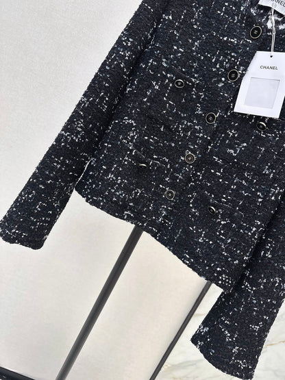 Frayed-Edge Tweed Jacket