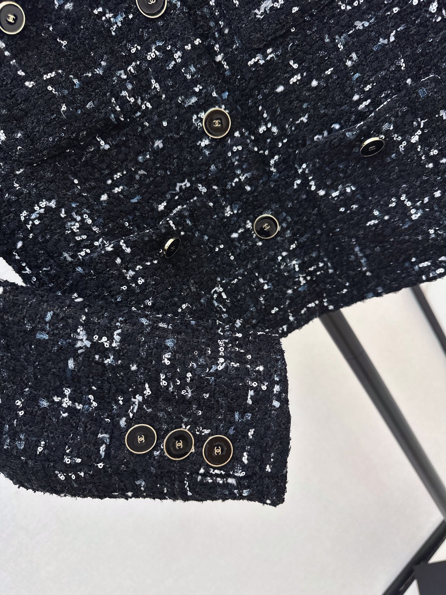 Frayed-Edge Tweed Jacket