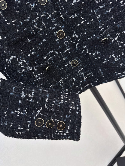 Frayed-Edge Tweed Jacket
