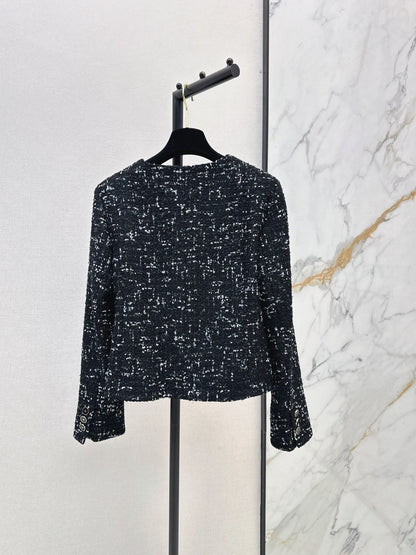 Frayed-Edge Tweed Jacket