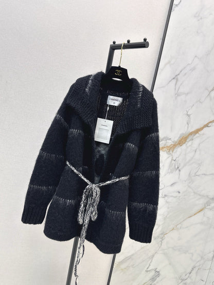 Chanel/Belted Mohair Cardigan