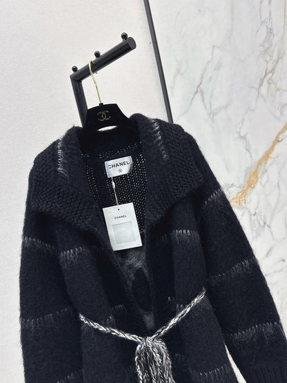 Chanel/Belted Mohair Cardigan