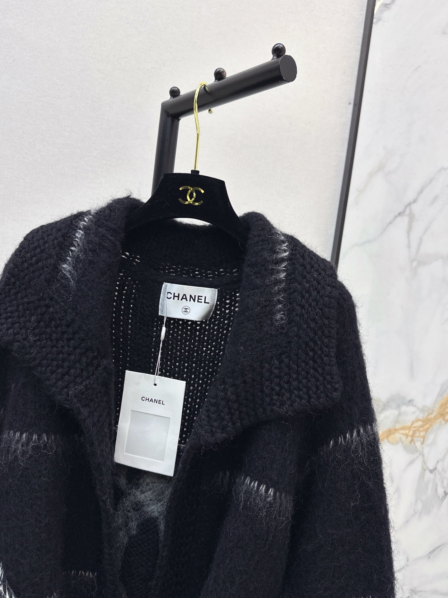 Chanel/Belted Mohair Cardigan