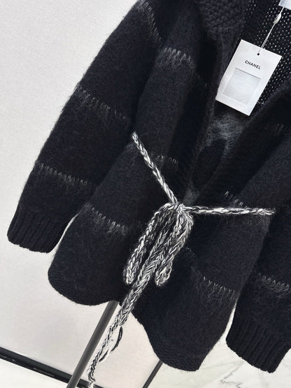 Chanel/Belted Mohair Cardigan