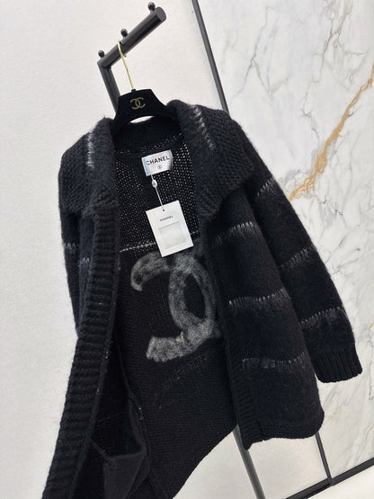 Chanel/Belted Mohair Cardigan
