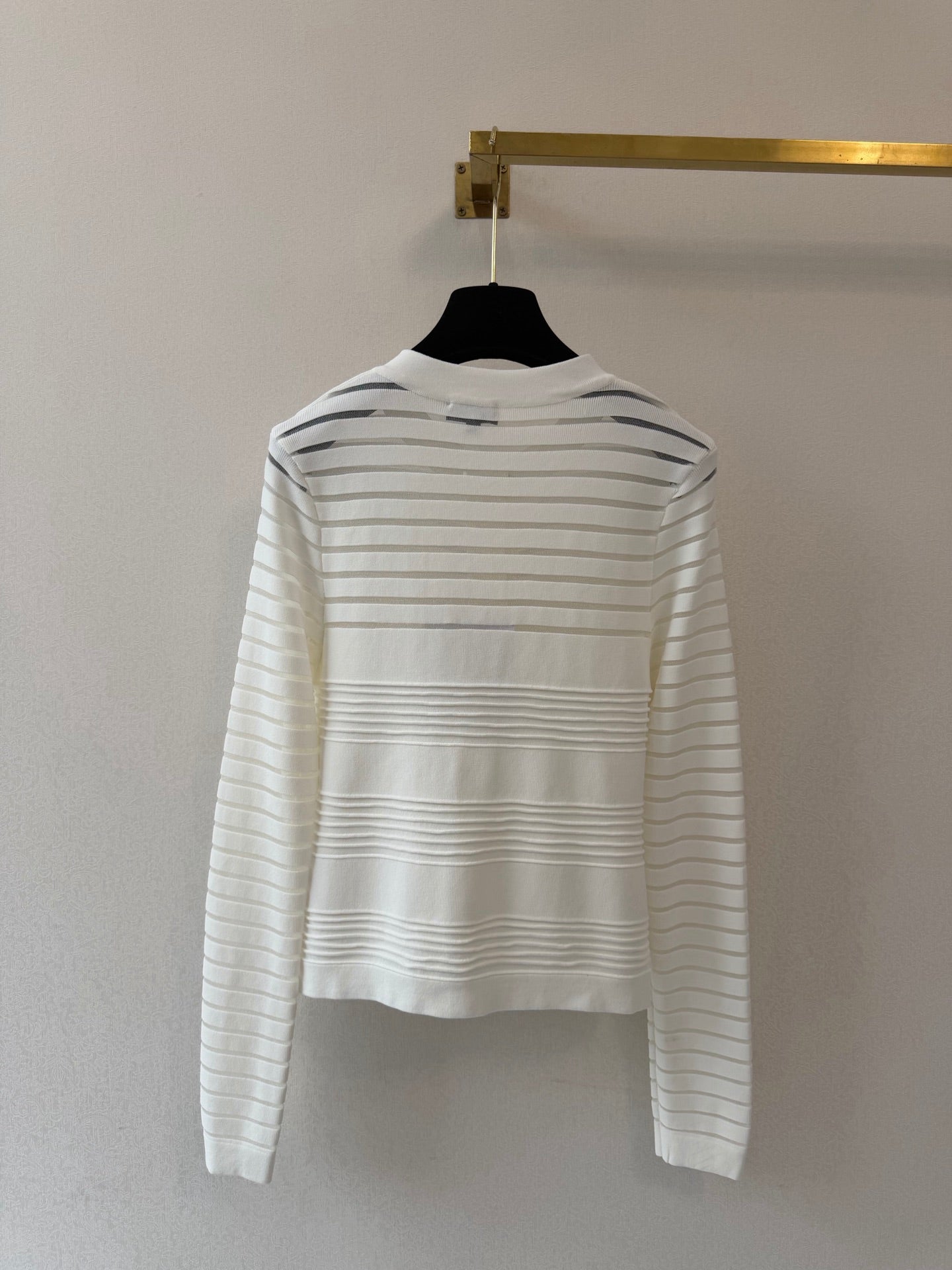 Chanel/Crew-neck long-sleeve cardigan