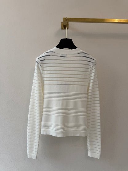 Chanel/Crew-neck long-sleeve cardigan