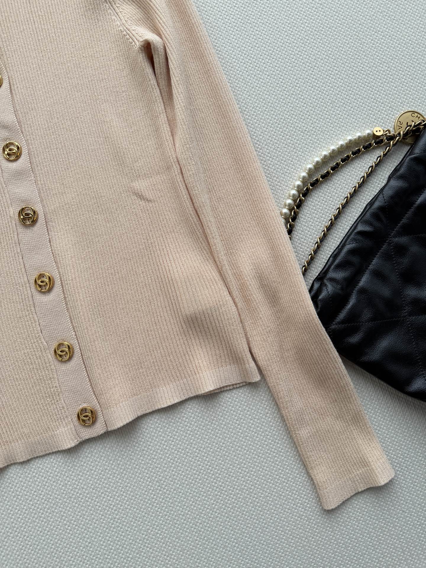 Vertical-Ribbed Knit Cardigan