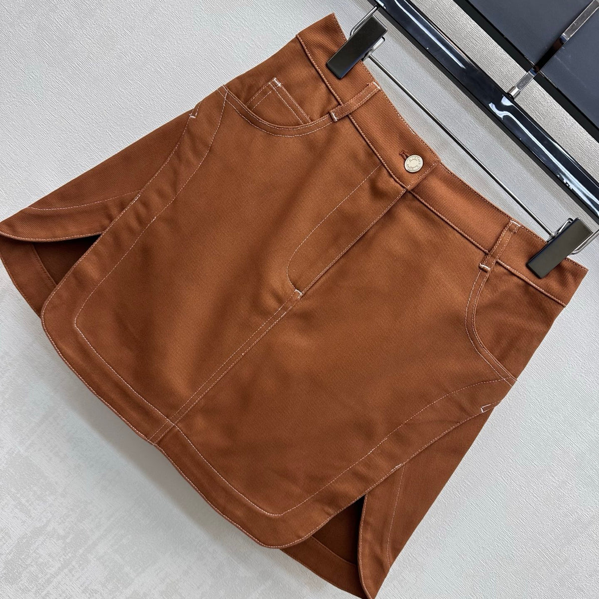 Hermès/26 New Denim Skirt