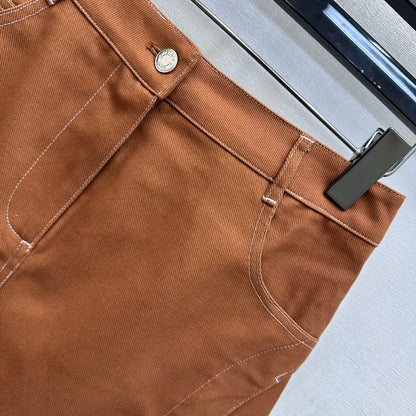 Hermès/26 New Denim Skirt
