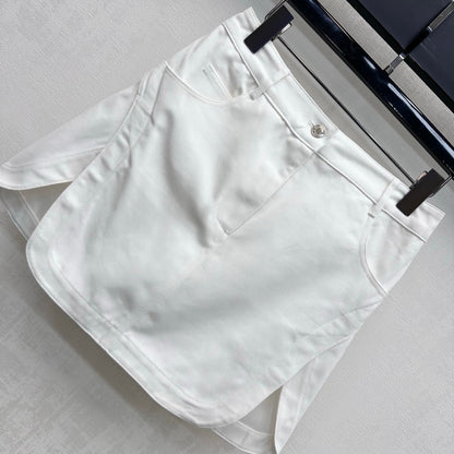 Hermès/26 New Denim Skirt