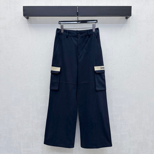 Yves Saint Laurent/26 New Workwear Wide-Leg Pants
