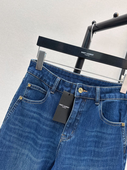 Yves Saint Laurent/26ss Early Autumn Latest Straight-Leg Jeans
