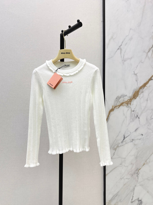 MiuMiu/26Ss Early Autumn Latest Knit Top