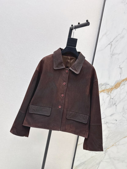 Hermès/26Ss Fall-Winter Latest Lambskin Jacket