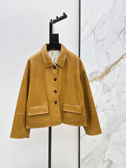 Hermès/26Ss Fall-Winter Latest Lambskin Jacket