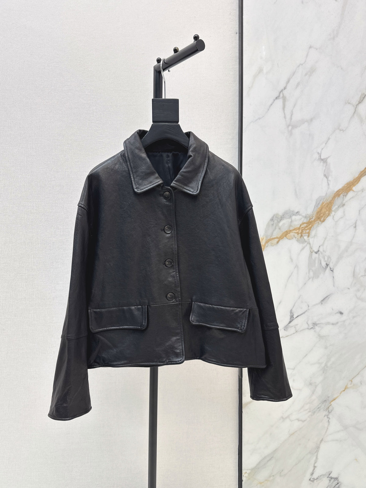 Hermès/26Ss Fall-Winter Latest Lambskin Jacket