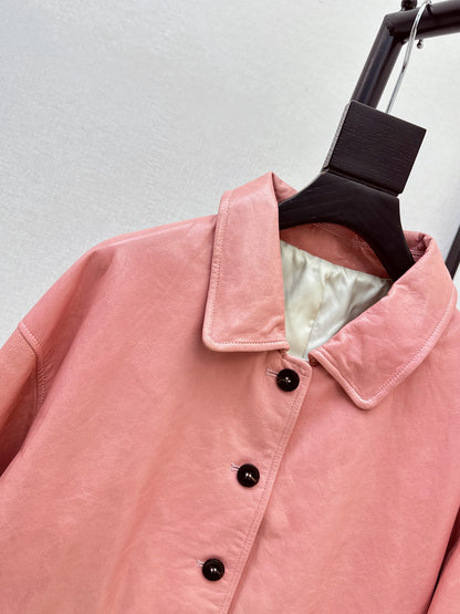 Hermès/26Ss Fall-Winter Latest Lambskin Jacket