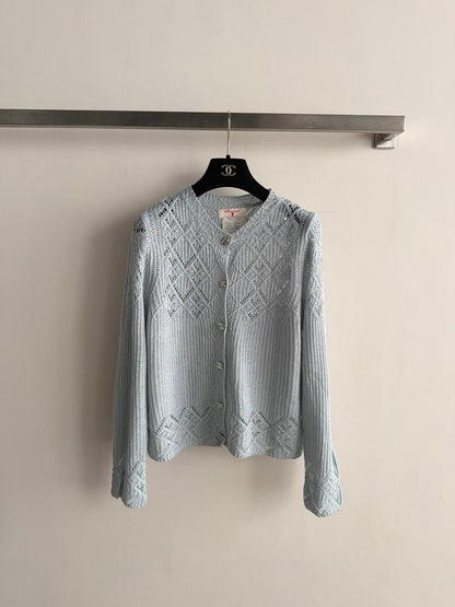 Early-Autumn Openwork Cardigan
