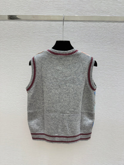 Louis Vuitton / 26 New Double C Stripe Hooded Knit Vest