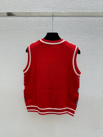 Louis Vuitton / 26 New Double C Stripe Hooded Knit Vest