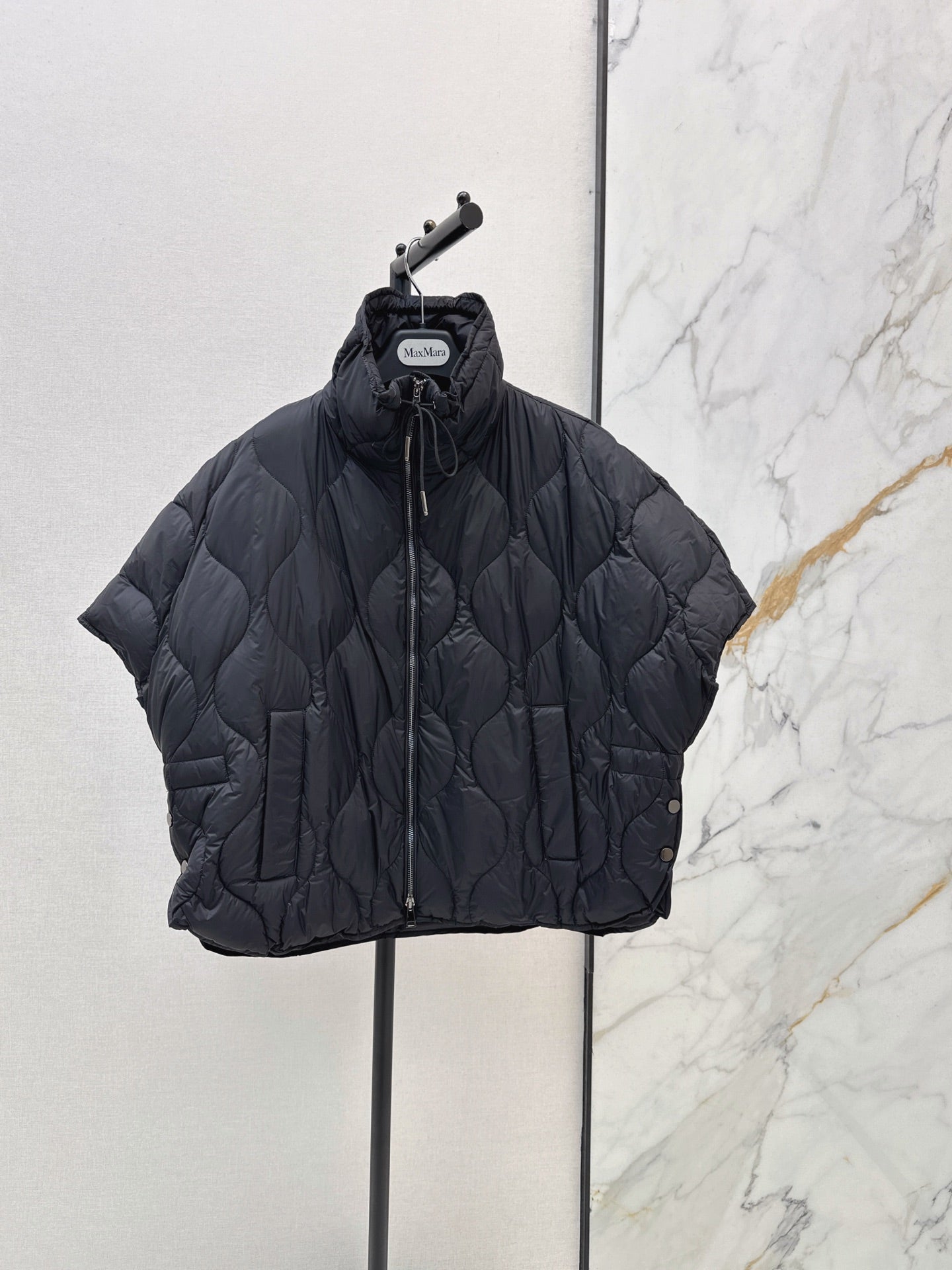 Max Mara/26 Fall and Winter Latest Cape-Style Stand Collar Down Jacket