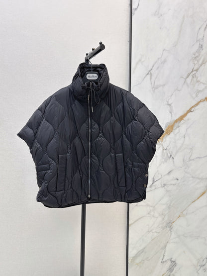 Max Mara/26 Fall and Winter Latest Cape-Style Stand Collar Down Jacket