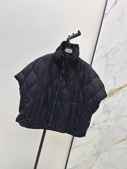Max Mara/26 Fall and Winter Latest Cape-Style Stand Collar Down Jacket