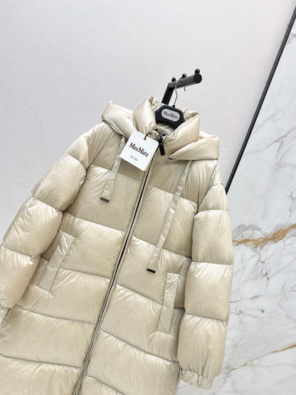 Max Mara/26 Autumn and Winter Latest Hooded Down Jacket